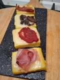 Quadrotti di polenta farciti