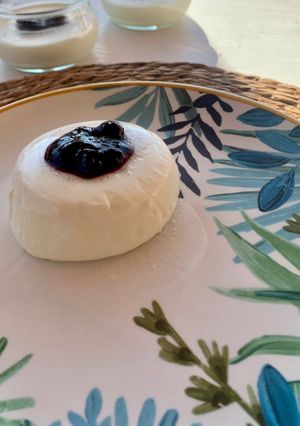 Una foto de Panna cotta