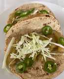 Tacos de chicharrón en salsa verde