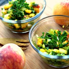 A picture of 5-Ingredient Peach Parsley Celery Salad (Fat-Free).
