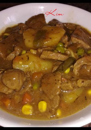 A picture of Lamb stew.
