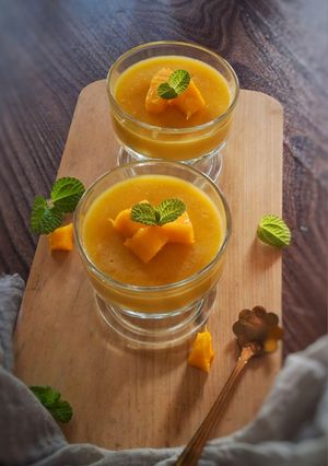 Foto resep Puding Susu Mangga