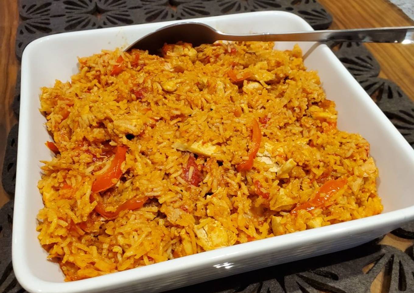 Jambalaya with chicken and turkey