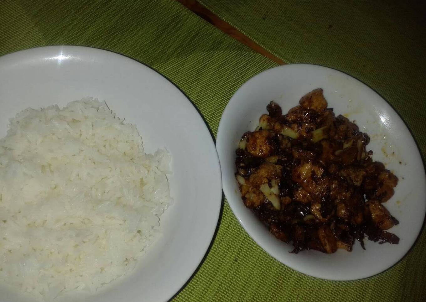 Fry Pot Cauliflower and Pork