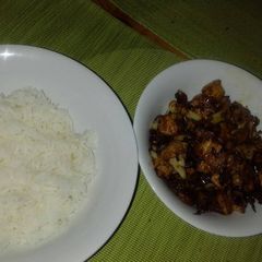 A picture of Fry Pot Cauliflower and Pork.