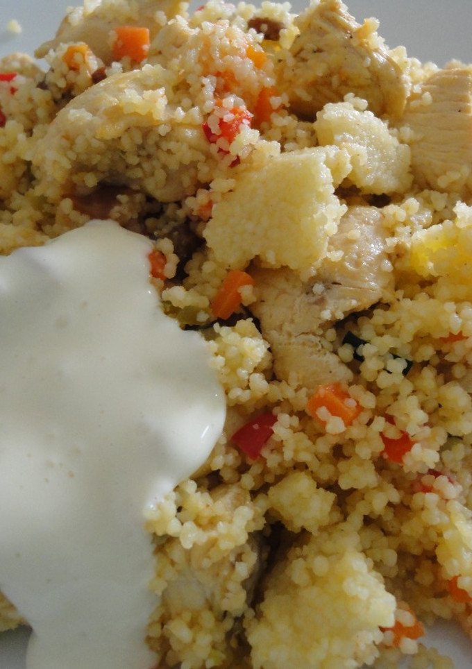Una foto de Ensalada de cous-cous y pollo