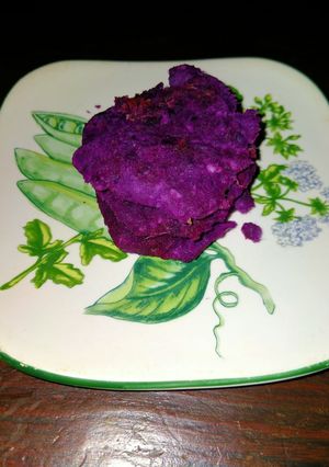 Foto resep Ubi ungu panggang (cemilan untuk balita)