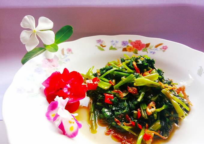 Langkah Mudah untuk Menyiapkan Kangkung warna warni, Bisa Manjain Lidah