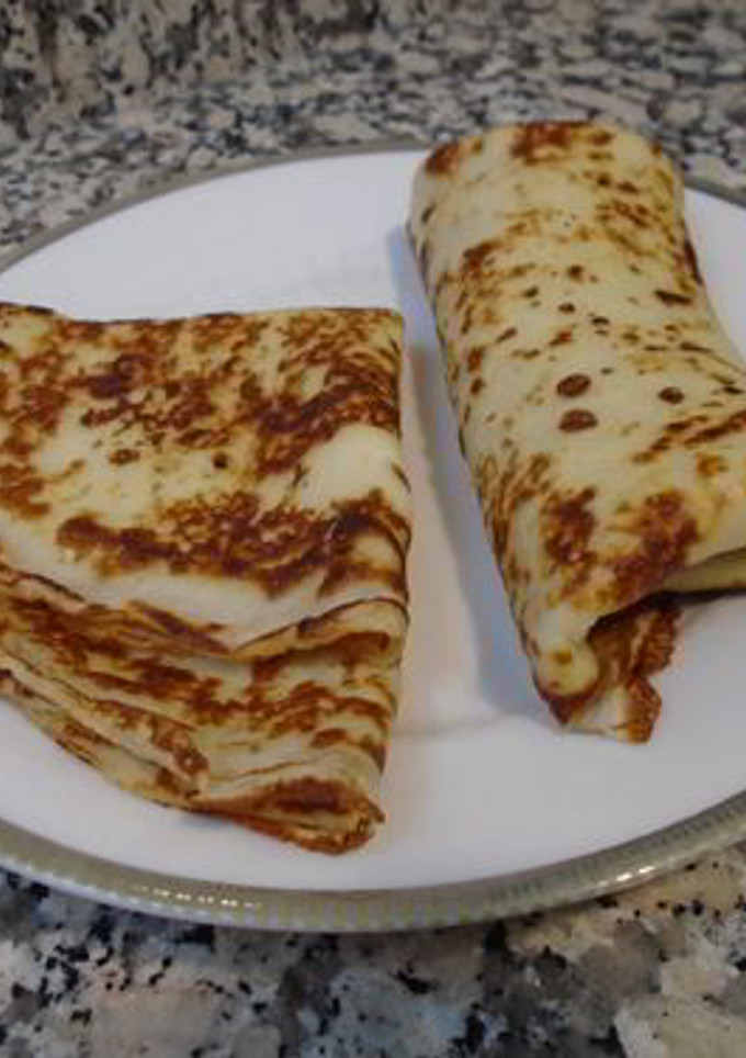 Una foto de Masa de crepes