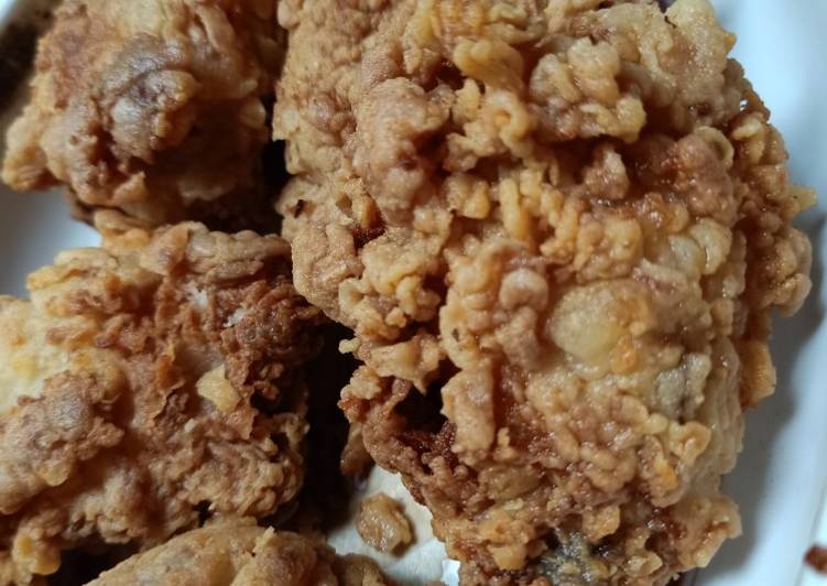 Langkah Mudah untuk Membuat Fried chicken keriting yang Lezat Sekali