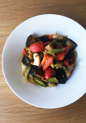 A picture of Miso Chicken and Vegetables Stir-fry.