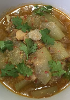 รูปของ แกงฟักใส่เนื้อไก่(แก๋งฟักหม่นใส่จิ๊นไก่)