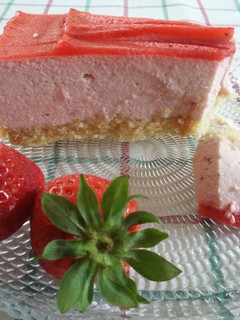 Una foto de Pastel mousse de fresones