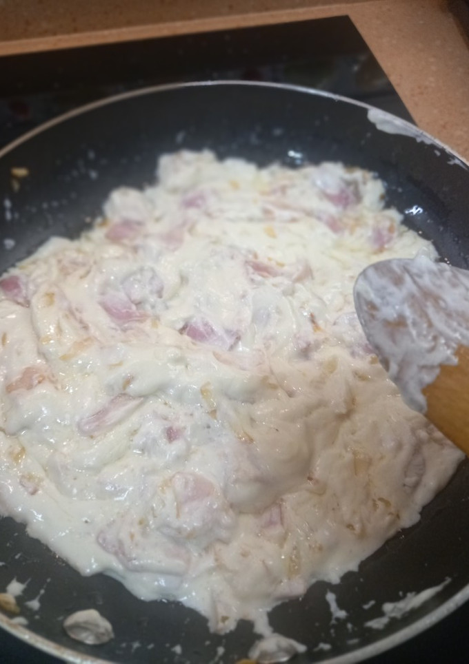 Una foto de Espagueti a la carbonara