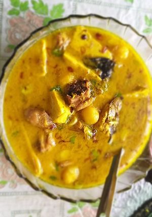 Foto resep Opor ayam kentang