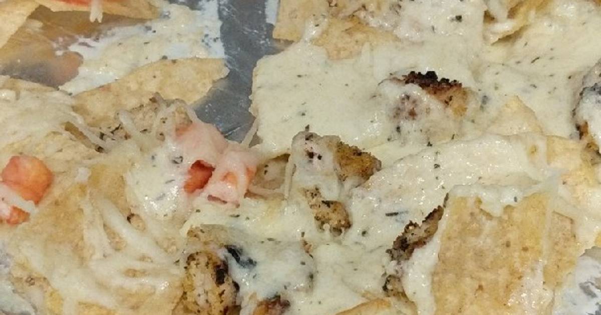 Chicken Alfredo Nachos Recipe by Brooklyn Sorenson Cookpad