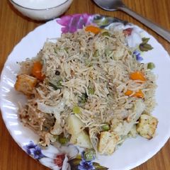 Vegetable Pulao Recipe in pressure cooker A picture of Vegetable Pulao Recipe in pressure cooker.