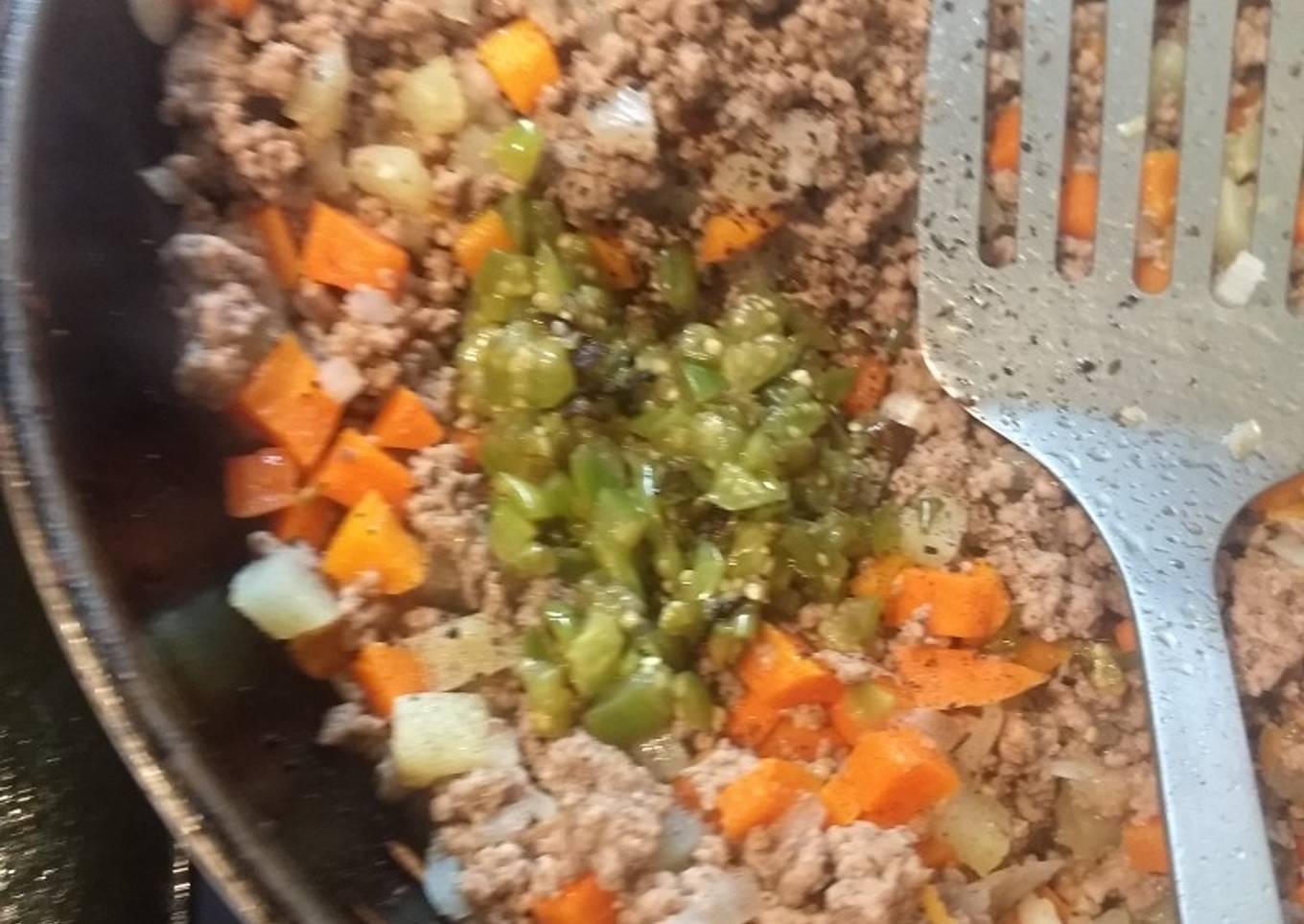 Picadillo a la mexicana con verduras