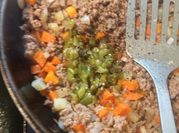 Una foto de carne molida con chayote