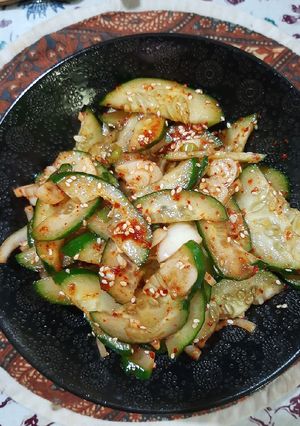 Foto resep Spicy Cucumber side dish (Oi Muchim)