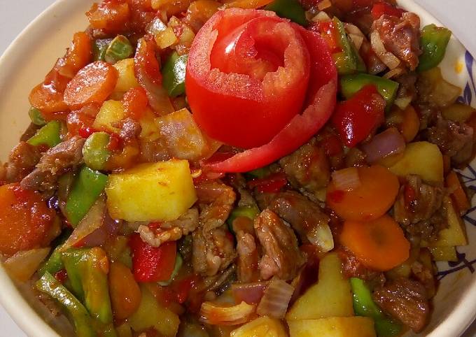 Recipe of Homemade Potato and veggies soup