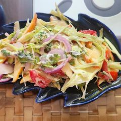 A picture of Apple and Cabbage salad.