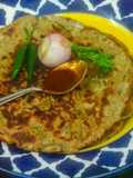 Bajra Rotla With Red chilli Garlic Chutney