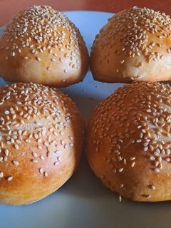 Una foto de Pan para hamburguesa