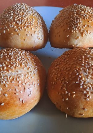 Una foto de Pan para hamburguesa