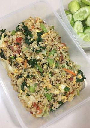 รูปของ “ข้าวผัดไร้เนื้อสัตว์”