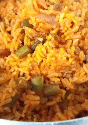 عکسی از دستور لوبیا پلو