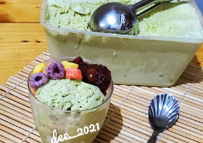 Langkah Mudah untuk Membuat #119 Matcha Ice Cream yang Menggugah Selera
