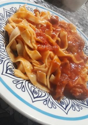Una foto de Fideos caseros