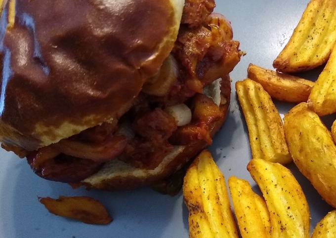 Easiest Way to Prepare Award-winning Spicy Mango Pull Pork Sandwich