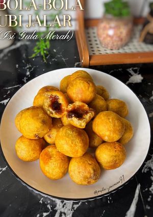 Foto resep Bola-Bola Ubi Jalar (Isi Gula Merah)