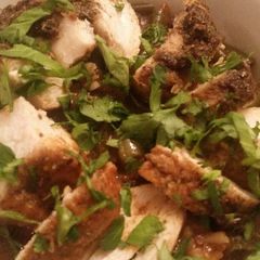 A picture of Tomato Braised Chicken w/ Green Beans & Savory.