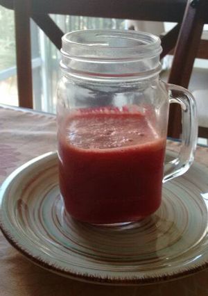 Una foto de Smoothie de zanahoria y betabel. ॐ