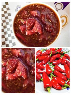 लाल मिर्च का खट्टा मीठा अचार (lal mirch ka khatta meetha achar recipe in Hindi) रेसिपी मुख्य फोटो
