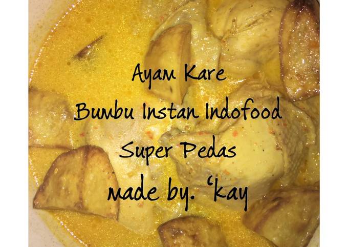 Resep Kari Ayam Bumbu Instan Indofood Super Pedes Oleh Adhe MÄƒrukÄƒy Cookpad