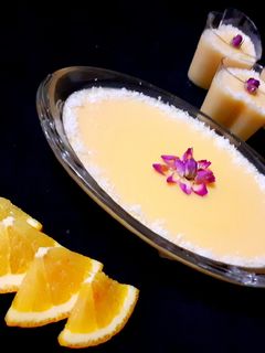 عکسی از دستور فرنی پرتقالی 😋😍 Orange porridge
