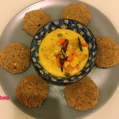 Vegan Green Gram Idlis/Dosas A picture of Vegan Green Gram Idlis/Dosas.