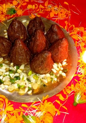 A picture of Chocolate Mawa Modak.