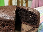Una foto de budin de cafe y cacao