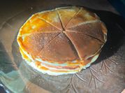 Una foto de pancakes con harina leudante