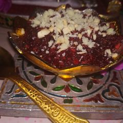 A picture of Beetroot Halwa.
