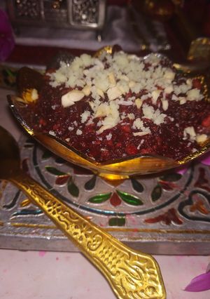 A picture of Beetroot Halwa.
