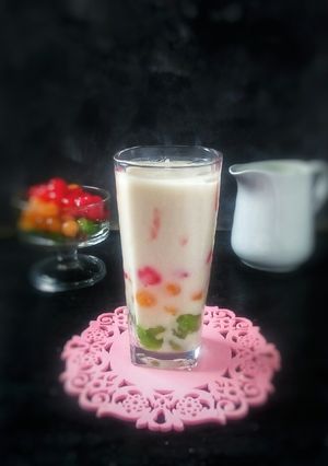 Foto resep Rainbow Boba Milk Tea