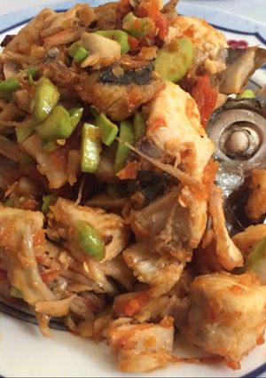 Foto resep Ikan tenggiri balado petai