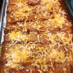 A picture of Steak Enchiladas.