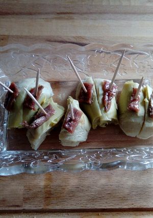 Una foto de Alcachofas con anchoas